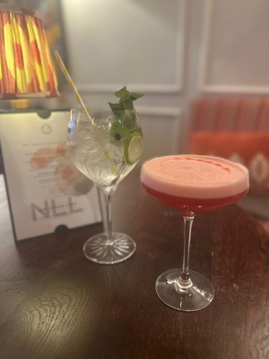 Choice of mocktails at Stanwell House